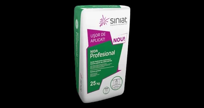 Ipsos de imbinare Siniat Nida Professional, 25 kg