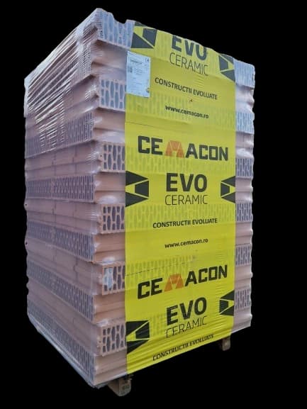 Caramida Cemacon Evoceramic 12 NF-L (Nut si Feder, lungime extinsa), 495x120x238