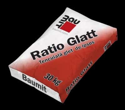 Tencuiala de ipsos, aplicare mecanizata Baumit Ratio Glatt, interior, 30 kg